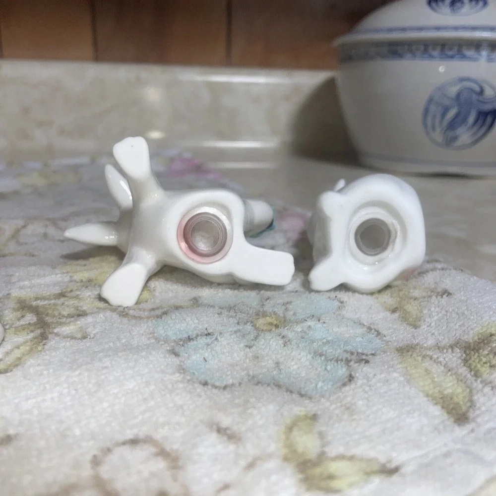 Two Pairs Of Easter Bunny‎ Salt And Pepper Shakers